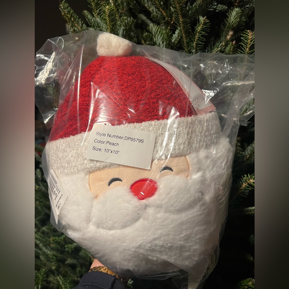 Cupcakes and Cashmere Santa Pillow 2023